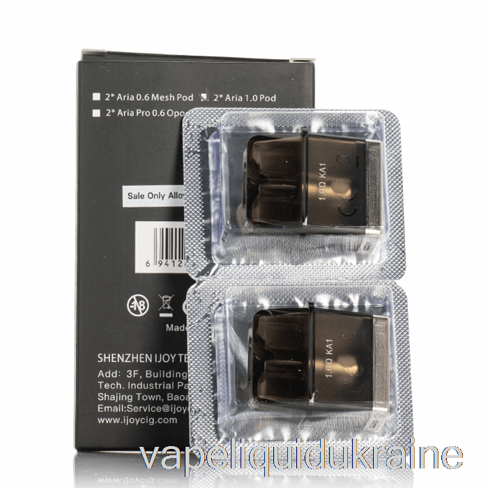 Vape Ukraine iJoy ARIA Replacement Pods 1.0ohm Pods